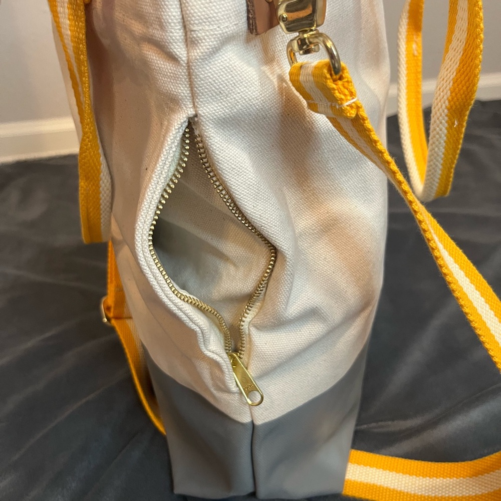 Dipped Tote with Yellow Strap - Picture 7 of 11